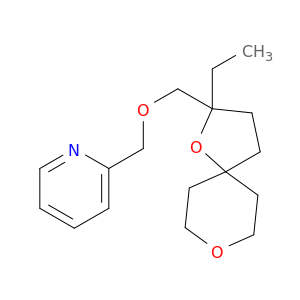 Pyridine, 2-[[(2-ethyl-1,8-dioxaspiro[4.5]dec-2-yl)methoxy]methyl]-