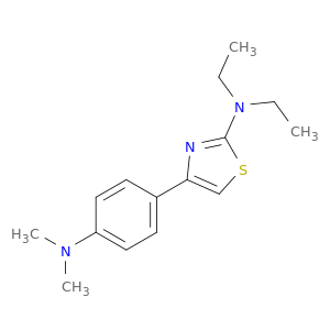 2-Thiazolamine, 4-[4-(dimethylamino)phenyl]-N,N-diethyl-