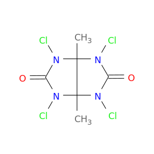 Imidazo[4,5-d]imidazole-2,5(1H,3H)-dione,1,3,4,6-tetrachlorotetrahydro-3a,6a-dimethyl-