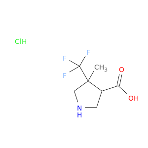 4-methyl-4-(trifluoromethyl)pyrrolidine-3-carboxylic acid hydrochloride
