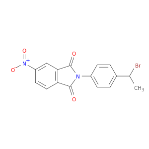 1H-Isoindole-1,3(2H)-dione, 2-[4-(1-bromoethyl)phenyl]-5-nitro-