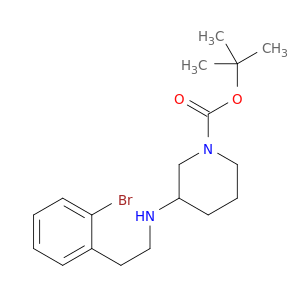 1-Piperidinecarboxylicacid, 3-[[2-(2-bromophenyl)ethyl]amino]-, 1,1-dimethylethyl ester