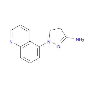 1H-Pyrazol-3-amine, 4,5-dihydro-1-(5-quinolinyl)-
