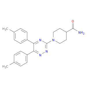 1-(5,6-Di-p-tolyl-1,2,4-triazin-3-yl)piperidine-4-carboxamide