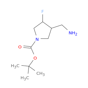 tert-butyl 3-(aminomethyl)-4-fluoropyrrolidine-1-carboxylate