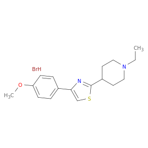 Piperidine, 1-ethyl-4-[4-(4-methoxyphenyl)-2-thiazolyl]-, hydrobromide