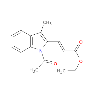 2-Propenoic acid, 3-(1-acetyl-3-methyl-1H-indol-2-yl)-, ethyl ester, (2E)-