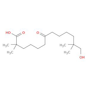 Tridecanoic acid, 13-hydroxy-2,2,12,12-tetramethyl-7-oxo-
