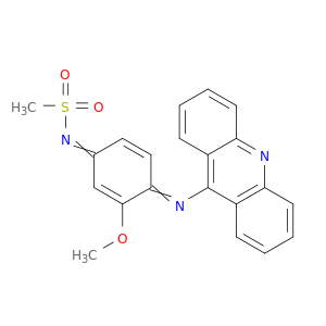 Methanesulfonamide,N-[4-(9-acridinylimino)-3-methoxy-2,5-cyclohexadien-1-ylidene]-