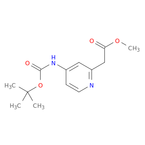 methyl 2-[4-[(2-methylpropan-2-yl)oxycarbonylamino]pyridin-2-yl]acetate