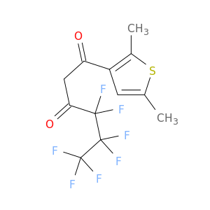 1-(2,5-dimethylthiophen-3-yl)-4,4,5,5,6,6,6-heptafluorohexane-1,3-dione