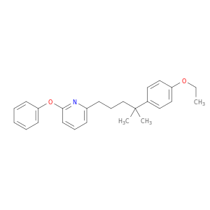 Pyridine, 2-[4-(4-ethoxyphenyl)-4-methylpentyl]-6-phenoxy-