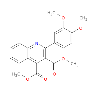 3,4-Quinolinedicarboxylic acid, 2-(3,4-dimethoxyphenyl)-, dimethyl ester