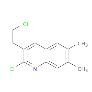 2-Chloro-3-(2-chloroethyl)-6,7-dimethylquinoline