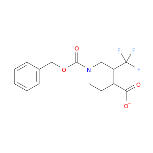 1-phenylmethoxycarbonyl-3-(trifluoromethyl)piperidine-4-carboxylic acid