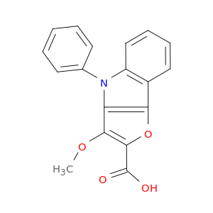 4H-Furo[3,2-b]indole-2-carboxylic acid, 3-methoxy-4-phenyl-
