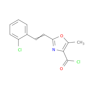 4-Oxazolecarbonyl chloride, 2-[2-(2-chlorophenyl)ethenyl]-5-methyl-