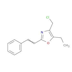 Oxazole, 4-(chloromethyl)-5-ethyl-2-(2-phenylethenyl)-