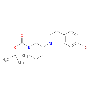 1-Piperidinecarboxylicacid, 3-[[2-(4-bromophenyl)ethyl]amino]-, 1,1-dimethylethyl ester