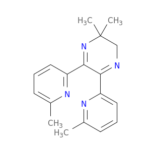 Pyrazine, 2,3-dihydro-2,2-dimethyl-5,6-bis(6-methyl-2-pyridinyl)-