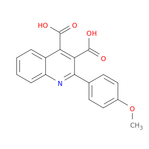 3,4-Quinolinedicarboxylic acid, 2-(4-methoxyphenyl)-