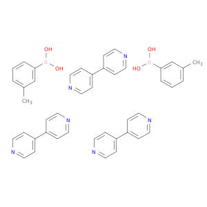 Boronic acid, B-(3-methylphenyl)-, compd. with 4,4'-bipyridine (2:3)