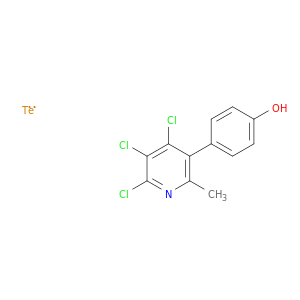 Tellurium, trichloro(4-hydroxyphenyl)(2-methylpyridine)-