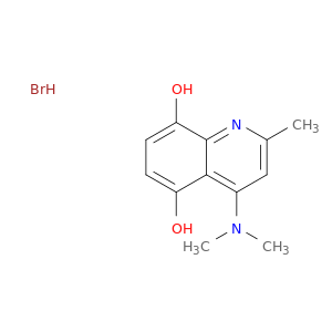 5,8-Quinolinediol, 4-(dimethylamino)-2-methyl-, hydrobromide