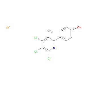 Tellurium, trichloro(4-hydroxyphenyl)(3-methylpyridine)-