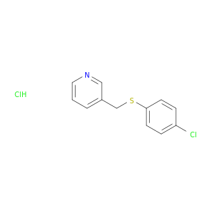 Pyridine, 3-[[(4-chlorophenyl)thio]methyl]-, hydrochloride