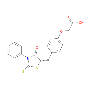 {4-[(4-oxo-3-phenyl-2-thioxo-1,3-thiazolidin-5-ylidene)methyl]phenoxy}acetic acid