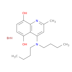 5,8-Quinolinediol, 4-(dibutylamino)-2-methyl-, hydrobromide