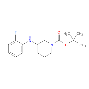 1-Piperidinecarboxylicacid, 3-[(2-fluorophenyl)amino]-, 1,1-dimethylethyl ester