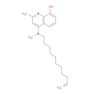8-Quinolinol, 2-methyl-4-(methyl-10-undecenylamino)-