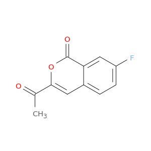 3-acetyl-7-fluoroisochromen-1-one
