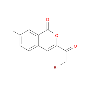 1H-2-Benzopyran-1-one, 3-(2-bromoacetyl)-7-fluoro-