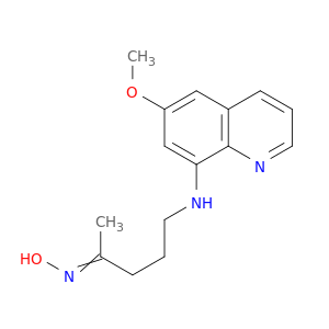 2-Pentanone, 5-[(6-methoxy-8-quinolinyl)amino]-, oxime