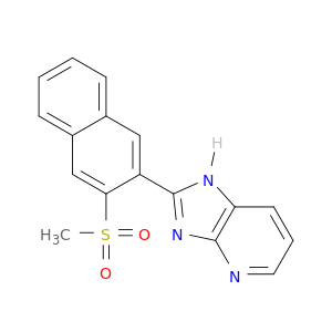 1H-Imidazo[4,5-b]pyridine, 2-[3-(methylsulfonyl)-2-naphthalenyl]-