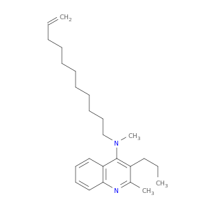 4-Quinolinamine, N,2-dimethyl-3-propyl-N-10-undecenyl-