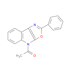 4H-Oxazolo[5,4-b]indole, 4-acetyl-2-phenyl-