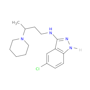 1H-Indazol-3-amine, 5-chloro-N-[3-(1-piperidinyl)butyl]-