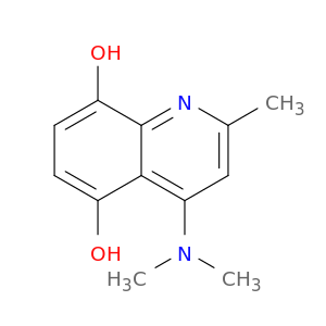 5,8-Quinolinediol, 4-(dimethylamino)-2-methyl-