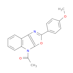 4H-Oxazolo[5,4-b]indole, 4-acetyl-2-(4-methoxyphenyl)-