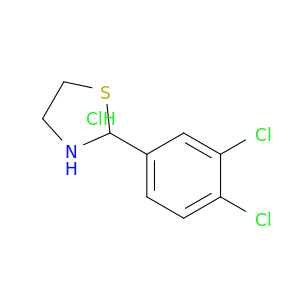 Thiazolidine, 2-(3,4-dichlorophenyl)-, hydrochloride