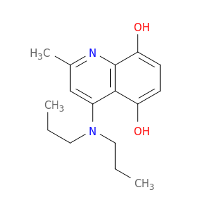 5,8-Quinolinediol, 4-(dipropylamino)-2-methyl-