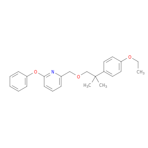 Pyridine, 2-[[2-(4-ethoxyphenyl)-2-methylpropoxy]methyl]-6-phenoxy-