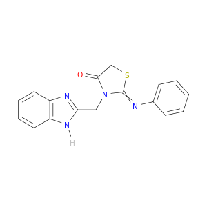 4-Thiazolidinone, 3-(1H-benzimidazol-2-ylmethyl)-2-(phenylimino)-