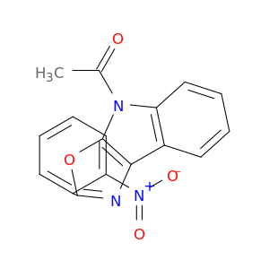 4H-Oxazolo[5,4-b]indole, 4-acetyl-2-(2-nitrophenyl)-