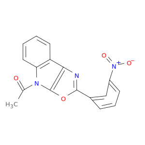 4H-Oxazolo[5,4-b]indole, 4-acetyl-2-(3-nitrophenyl)-
