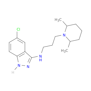 1H-Indazol-3-amine, 5-chloro-N-[3-(2,6-dimethyl-1-piperidinyl)propyl]-